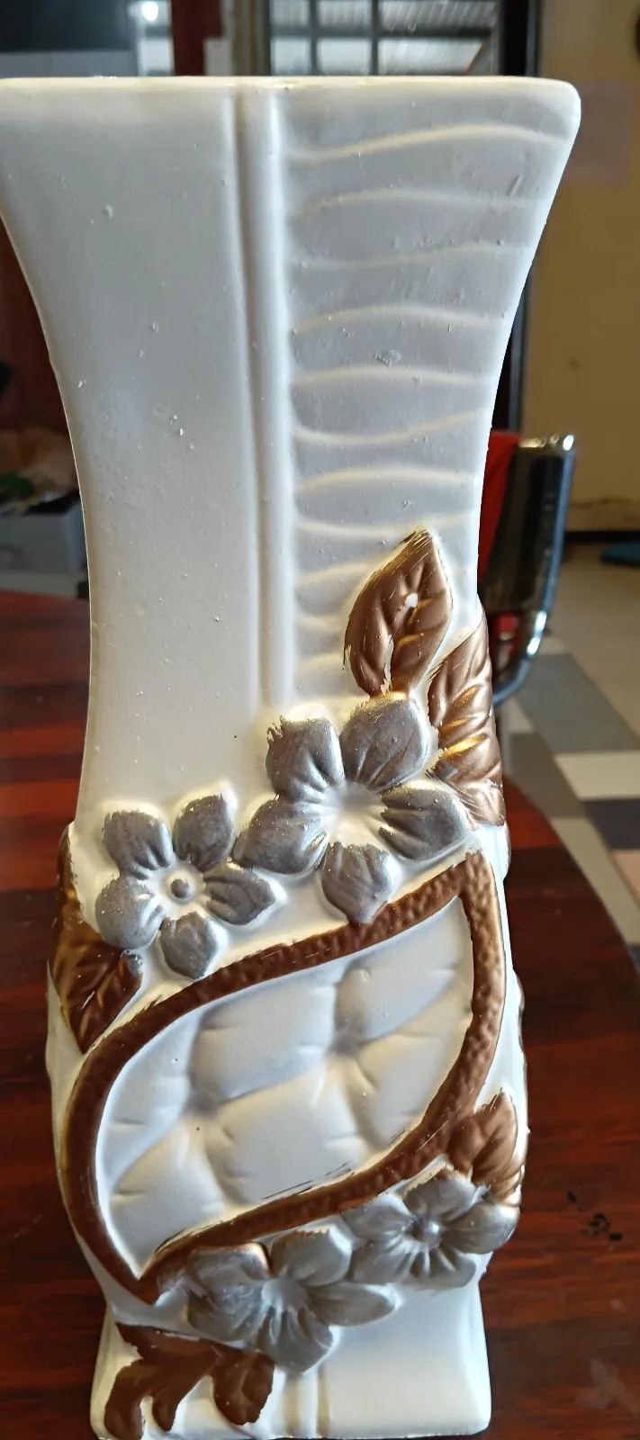 White New Handmade Ceramic Vase — photo 2