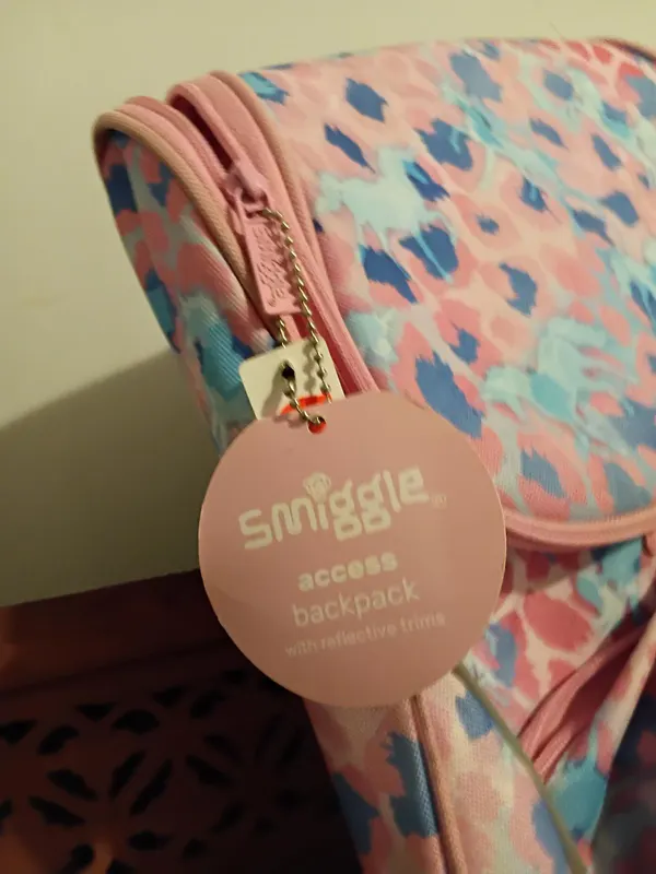 Smiggle Pink floral Backpack