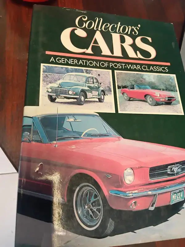 Collectors' Cars: A Generation of Post-War Classics Hardcover Book  1985