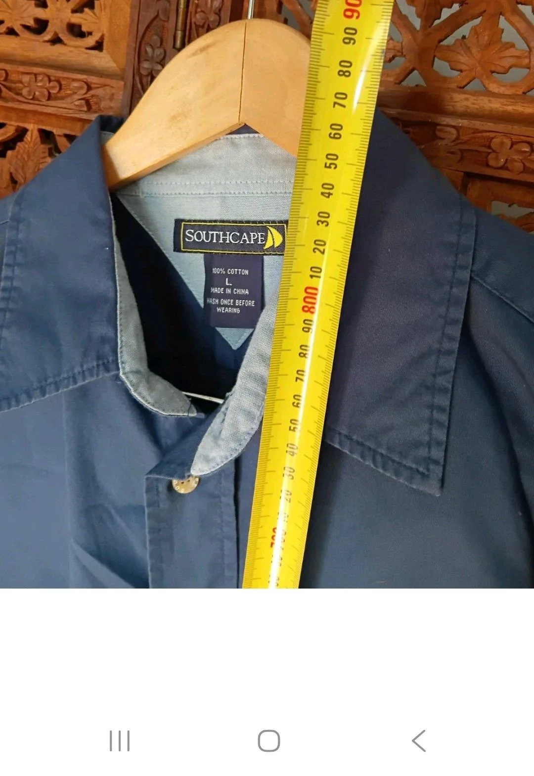Southcape Navy Cotton L Quiet Fashion Shirt — photo 4
