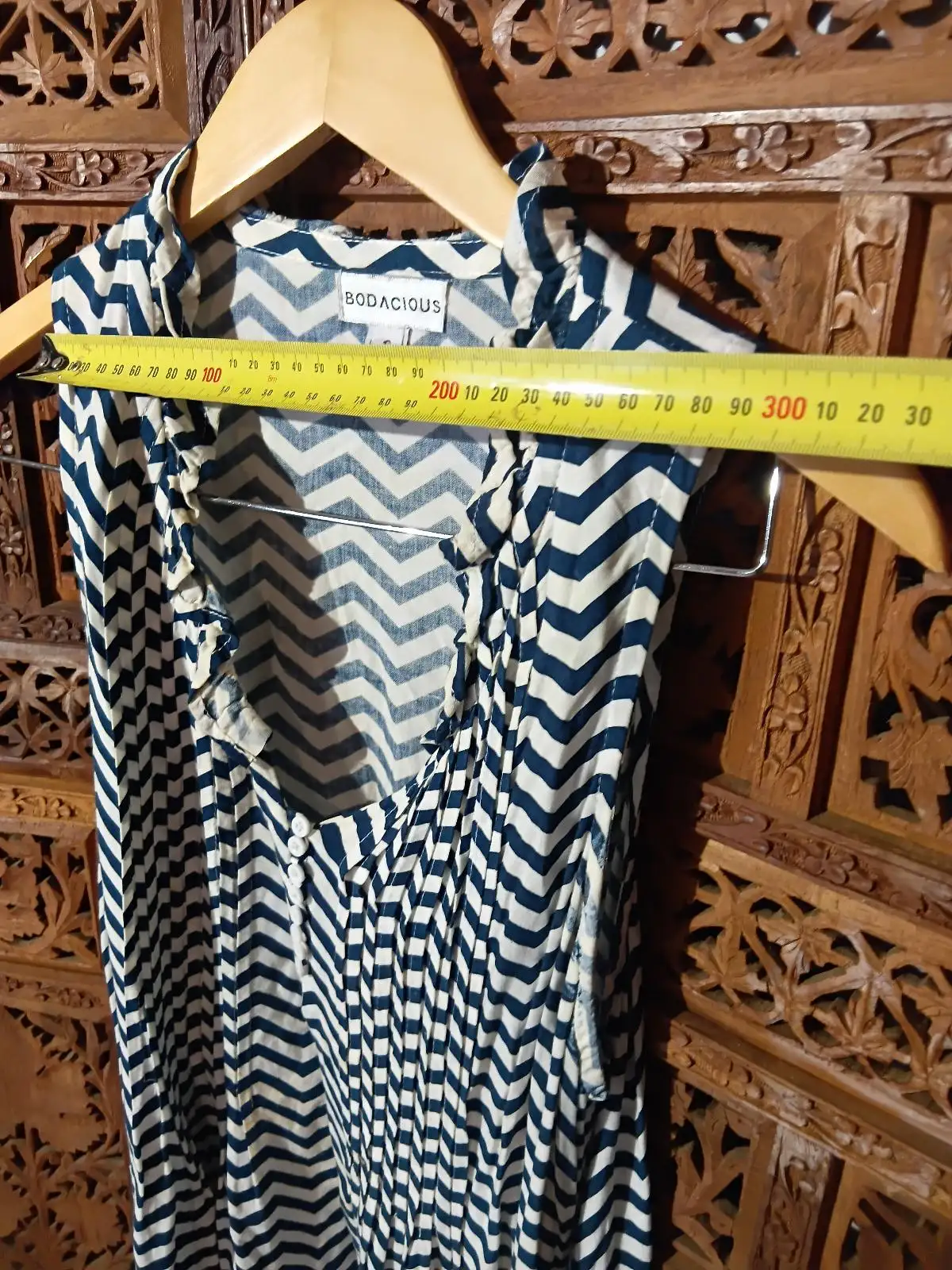 Bodacea S Long Abstract ocean  Dress – photo 3