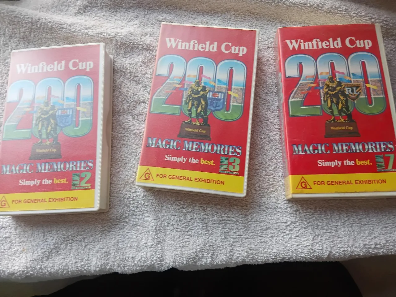 Vintage NRL Rugby League Winfield Cup VHS Bundle – Volumes 1, 2, 3 & 7 – photo 2