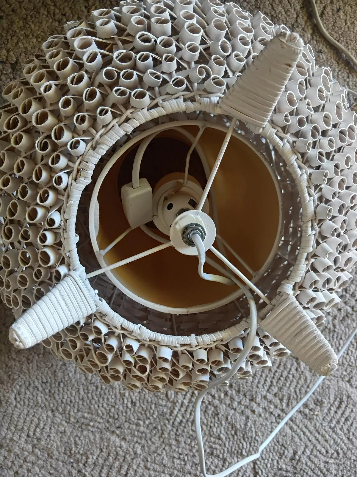 Rattan Cottage Core Boho Retre Bedside Vintage Lamp — photo 9