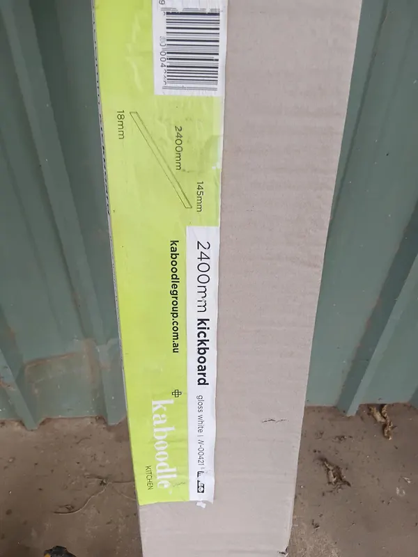 Kaboodle Kitchen Kickboard Gloss White 2400m oil