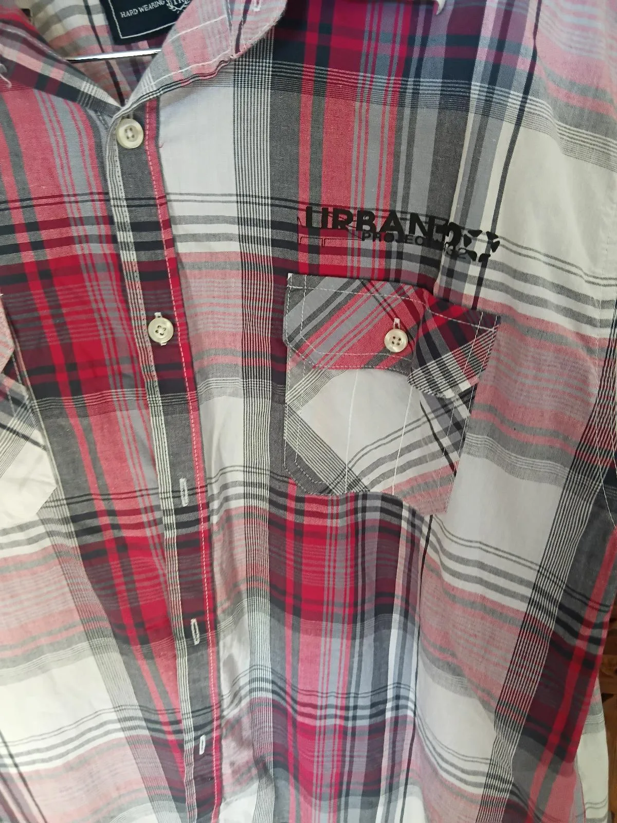 Tweed river Check Crisp Poplin L Shirt — photo 3