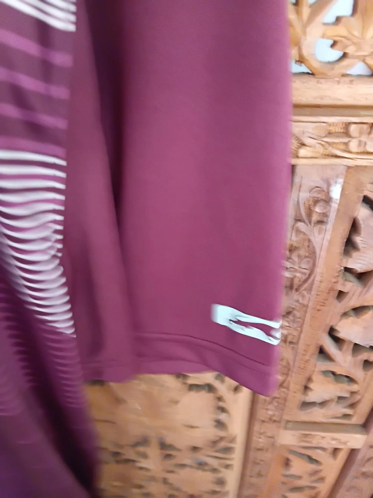 Cougar Sportwear Maroon Striped Polo Shirt L — photo 3