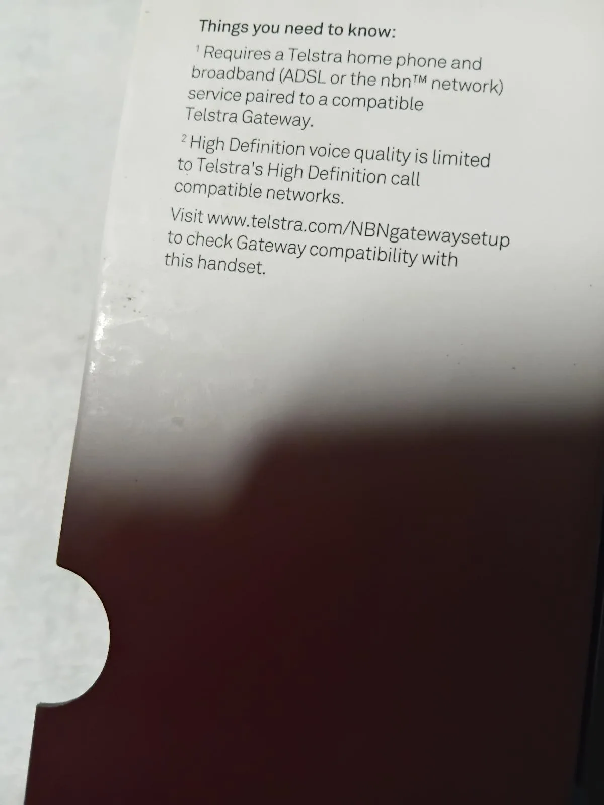 Telstra T voice NBN 503 Cordless Phone Handset – photo 3