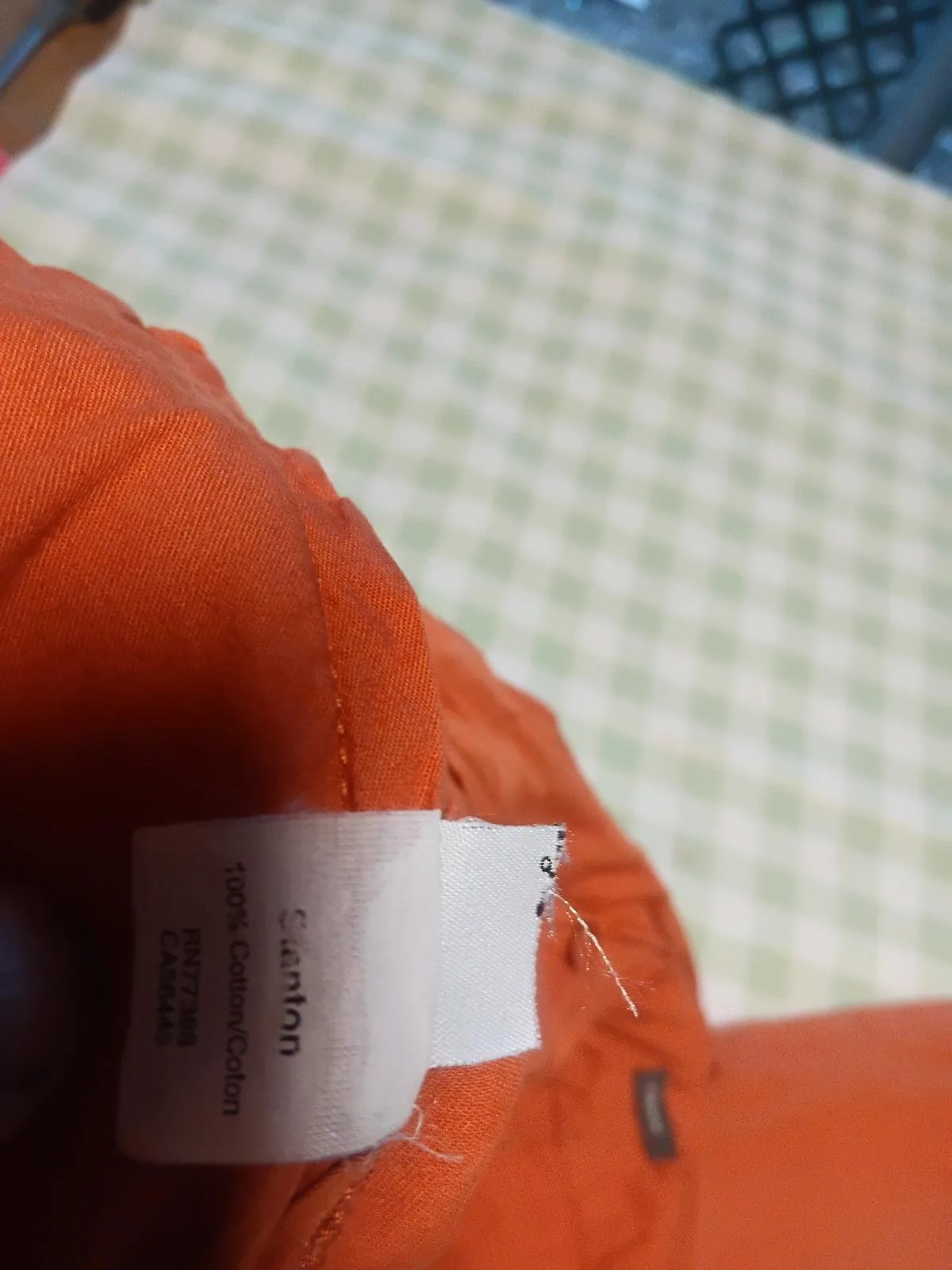 MENS Chino burnt Orange Pants size 33 waist  Cotton — photo 4