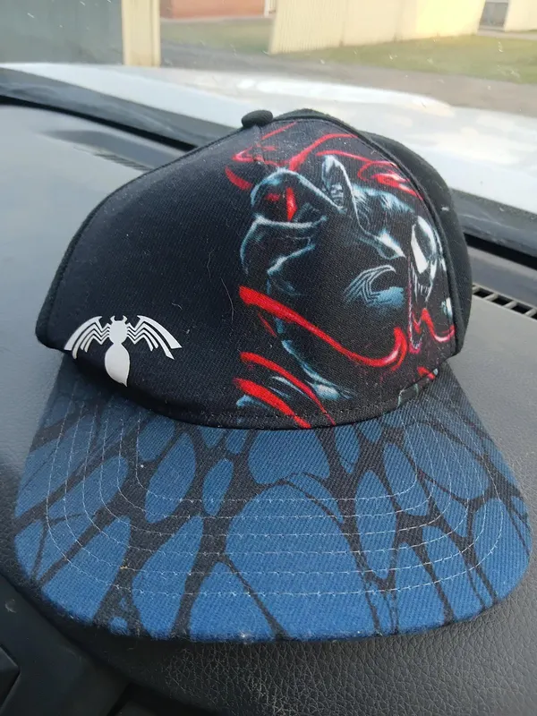 Marvel Black Venom Graphic Print Adjustable Cap