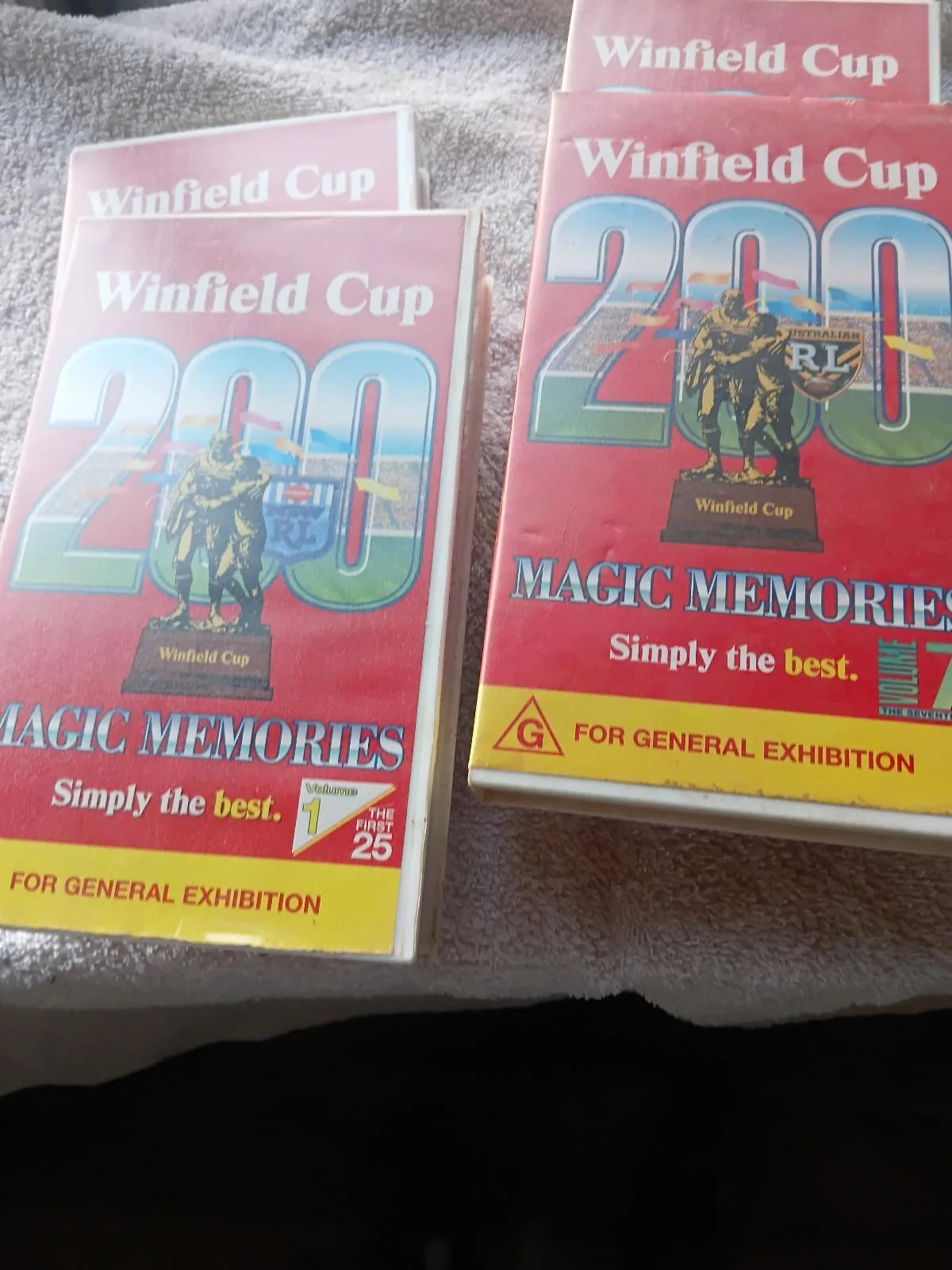 Vintage NRL Rugby League Winfield Cup VHS Bundle – Volumes 1, 2, 3 & 7 – photo 3