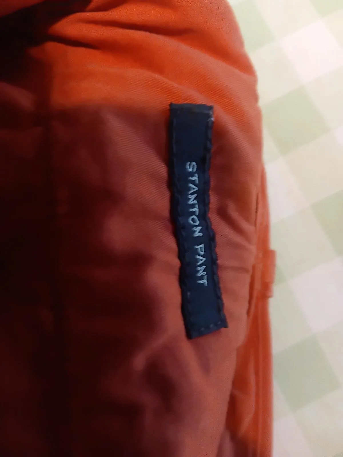 MENS Chino burnt Orange Pants size 33 waist  Cotton — photo 3