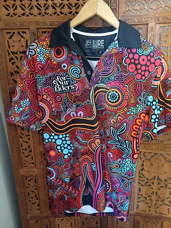 Australia 2023 NAIDOC Week Polo Shirt — "For Our Elders