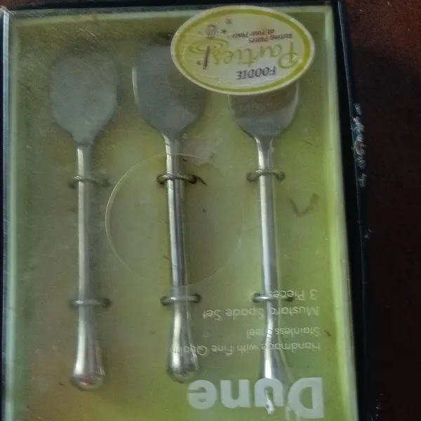 Dune Mustard Spoon Vintage Serving set
