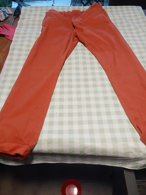 MENS Chino burnt Orange Pants size 33 waist  Cotton