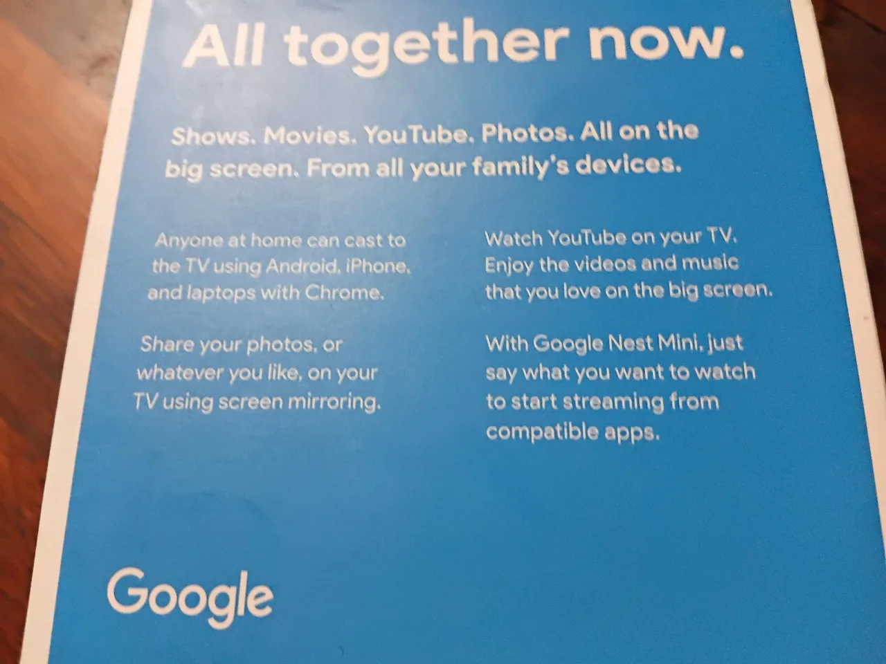 Google Chromecast New Unopened — photo 3