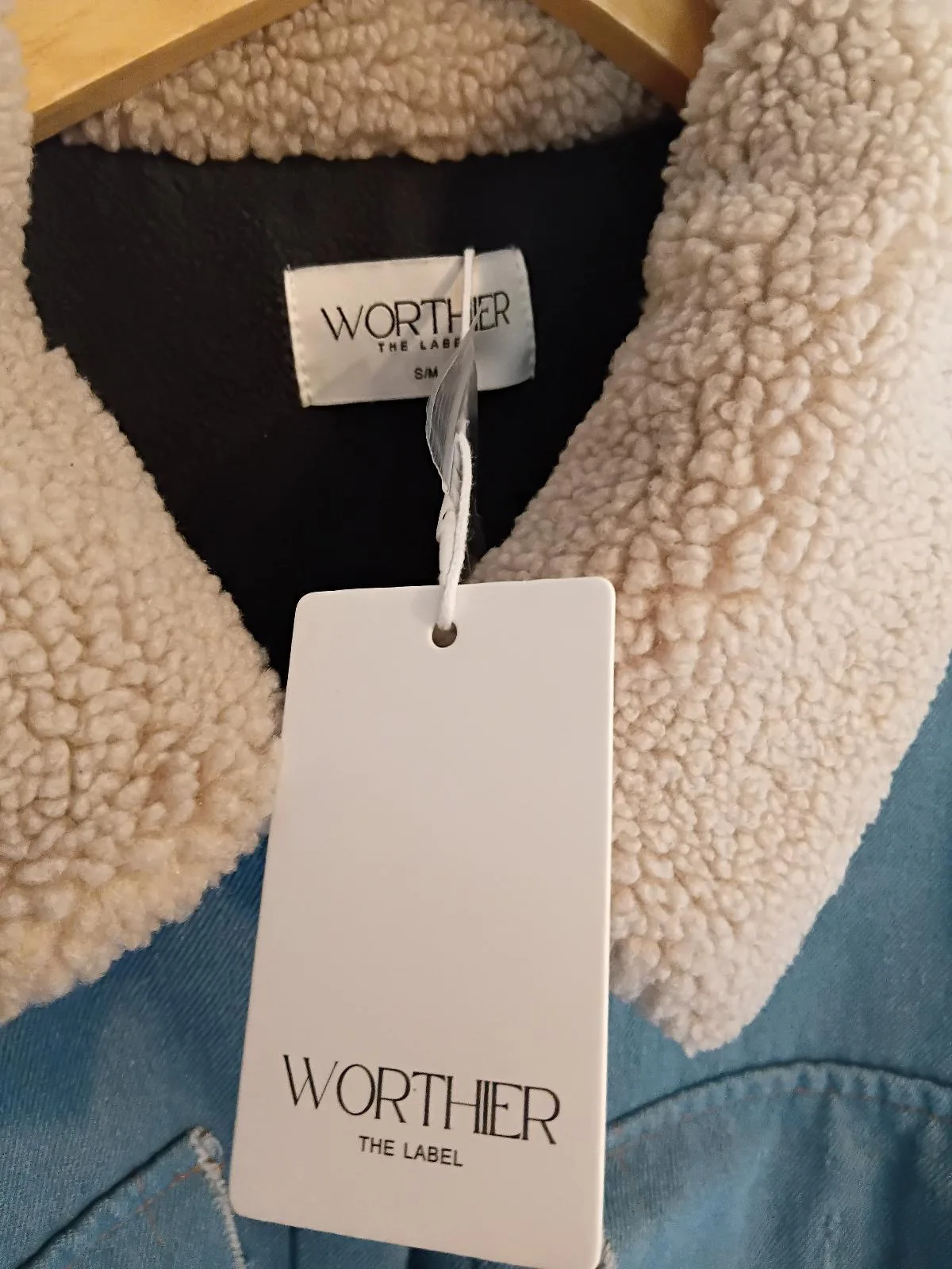 BNWT Worthier M washed Blue Denim Jacket — photo 2