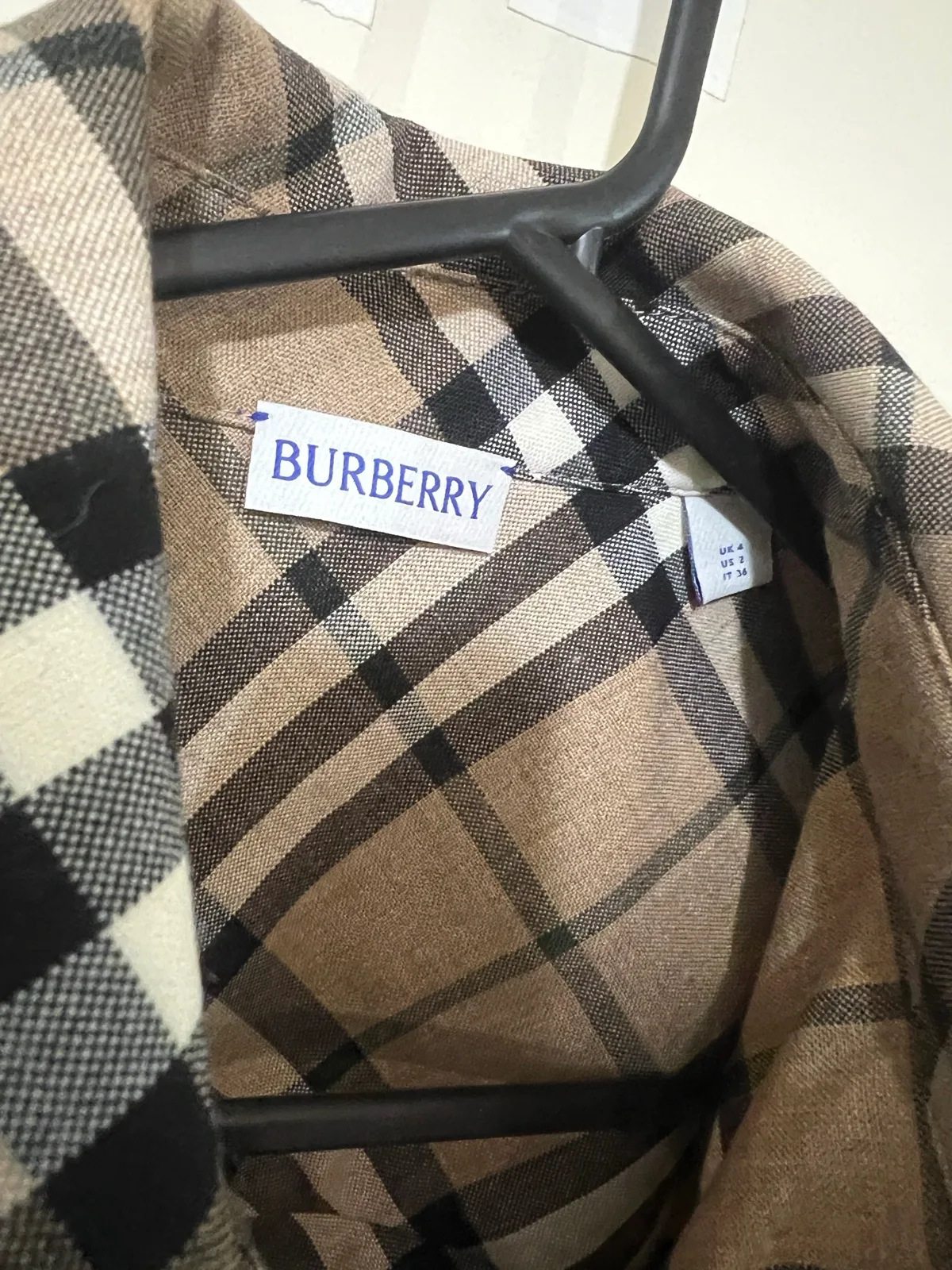 Authentic Burberry check coach size UK4 – photo 2