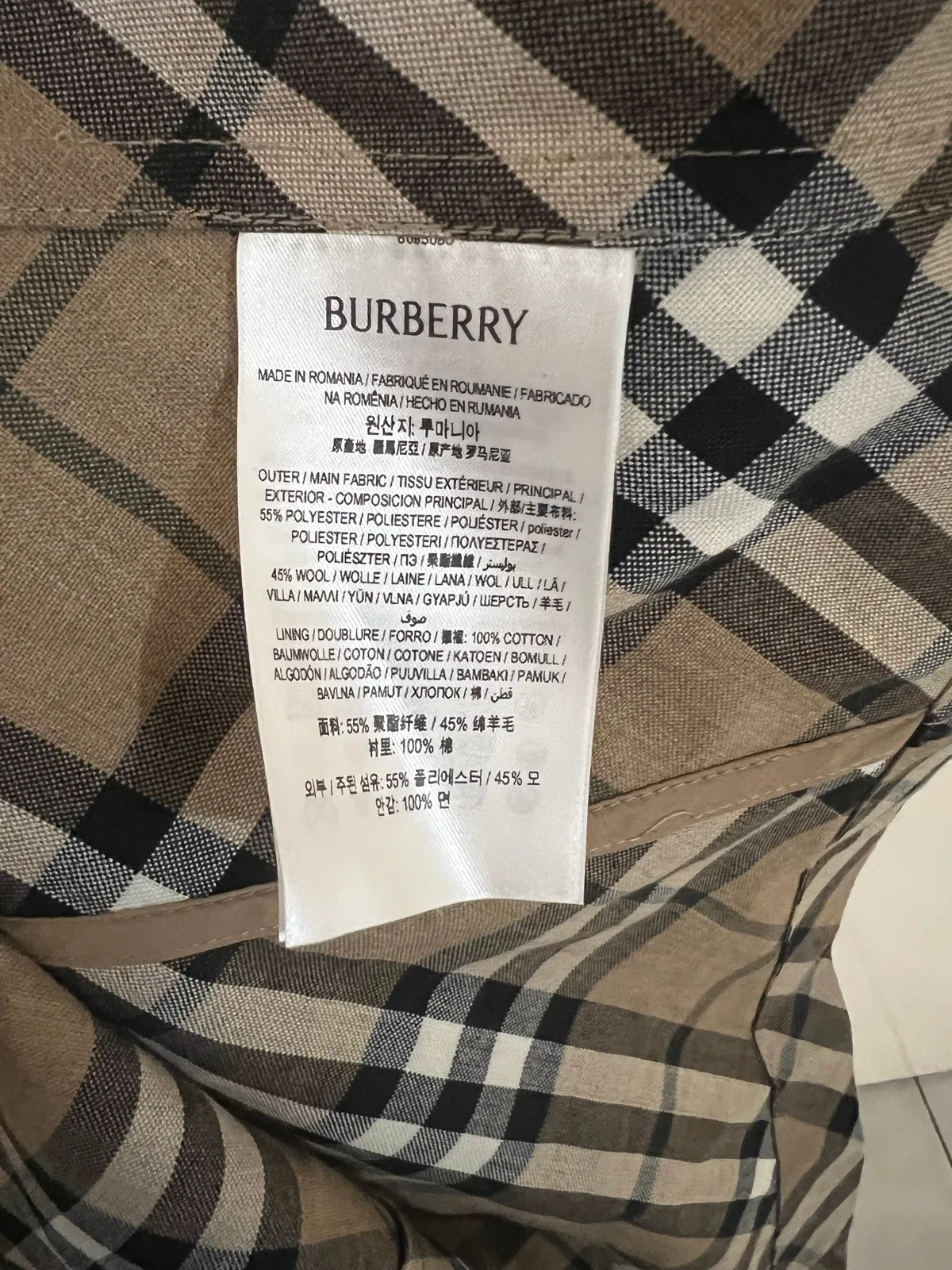 Authentic Burberry check coach size UK4 – photo 8