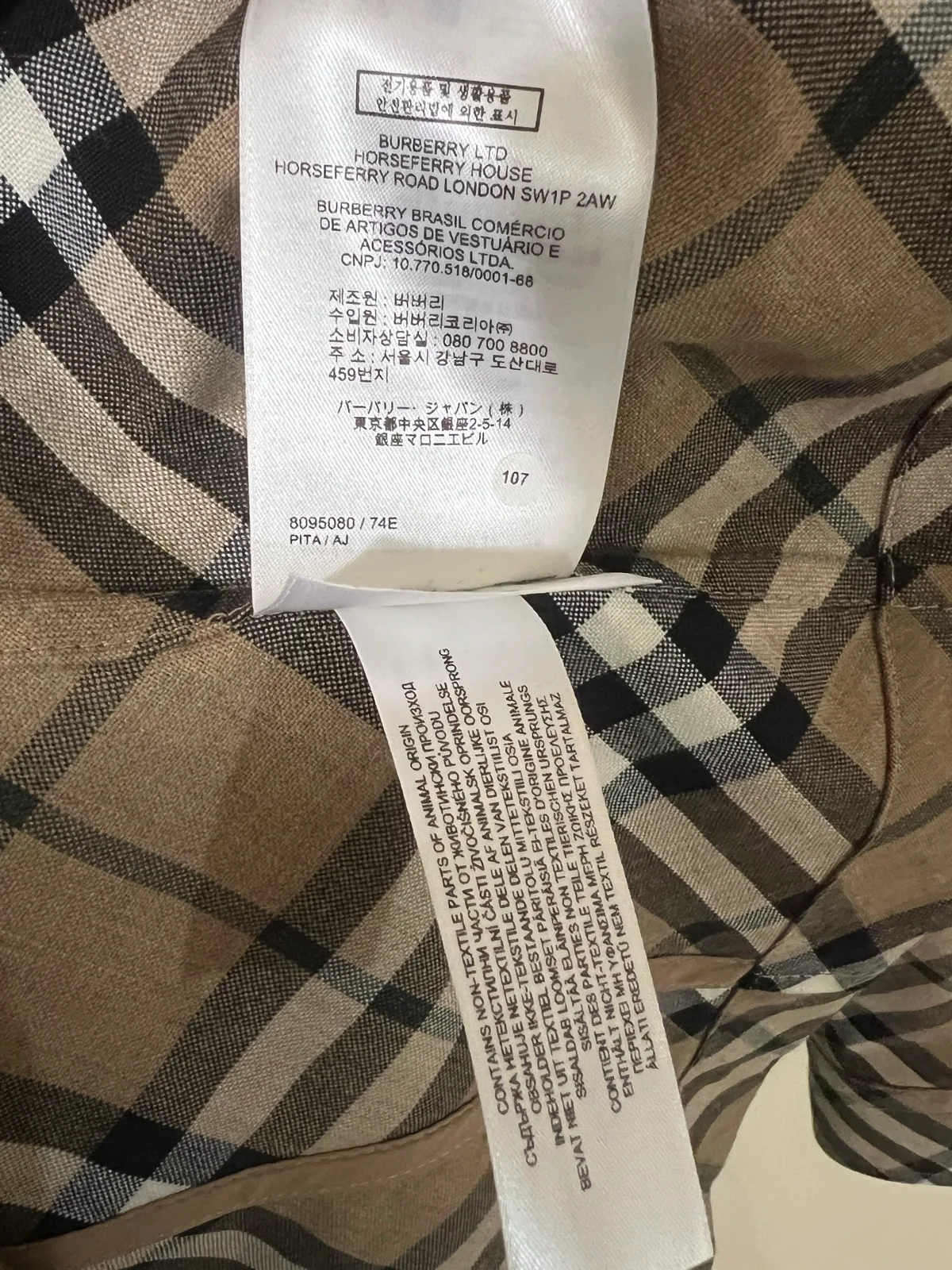 Authentic Burberry check coach size UK4 – photo 9