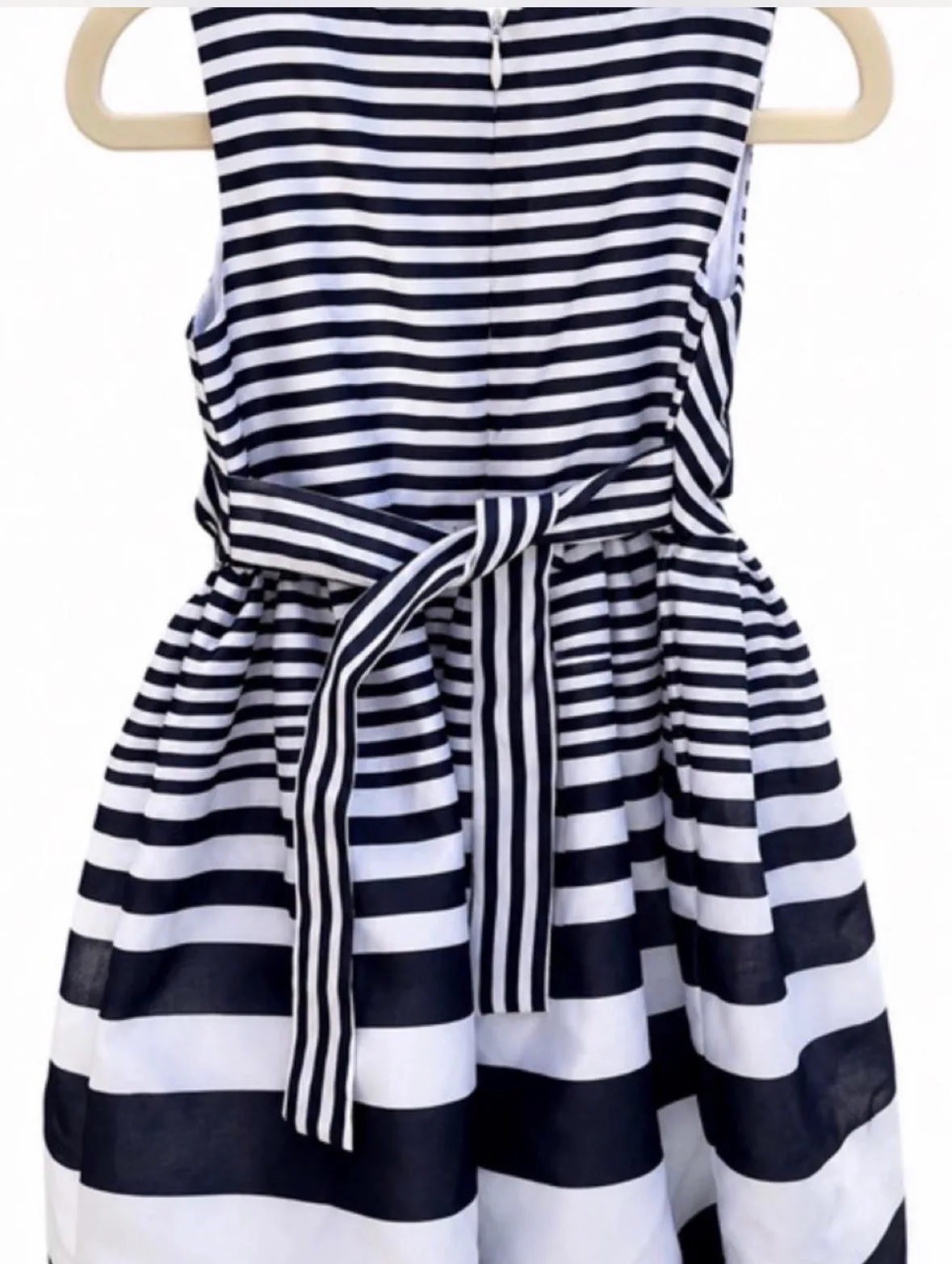 Ollie’s Place Navy & White Stripe Party Dress – Size 2 — photo 2