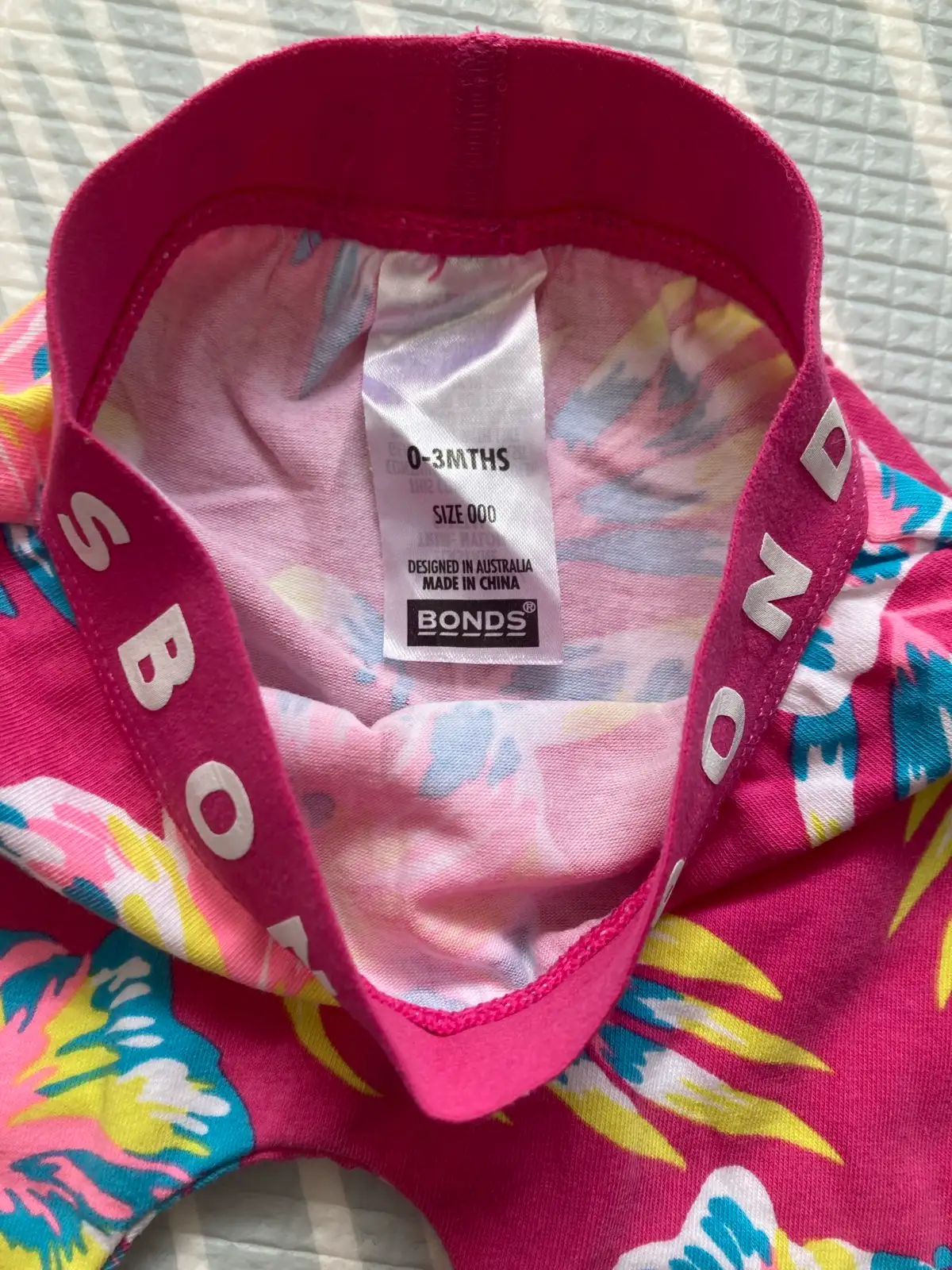 BONDS Baby Pink Floral Leggings (000) – photo 2