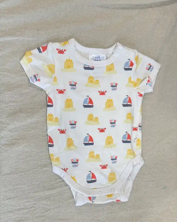 Sprout Baby Beach Short Sleeve Bodysuit (000)