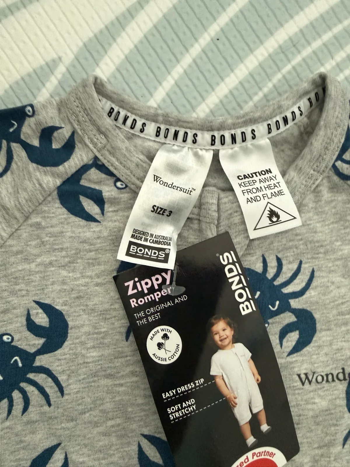 Bonds Baby Crab Romper (Size 3) — photo 2