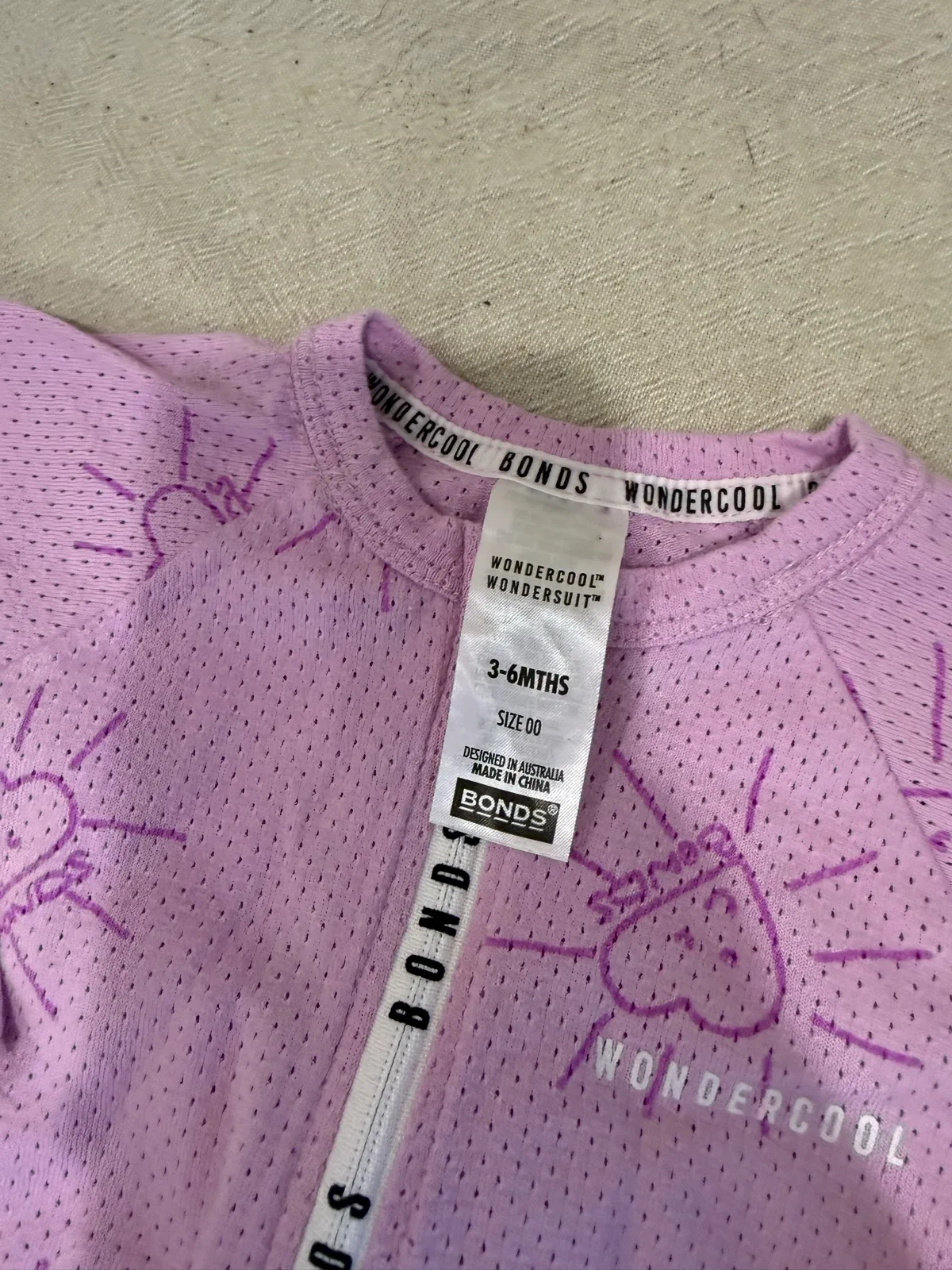 Bonds Baby Purple Wondercool Zippy (00) — photo 3