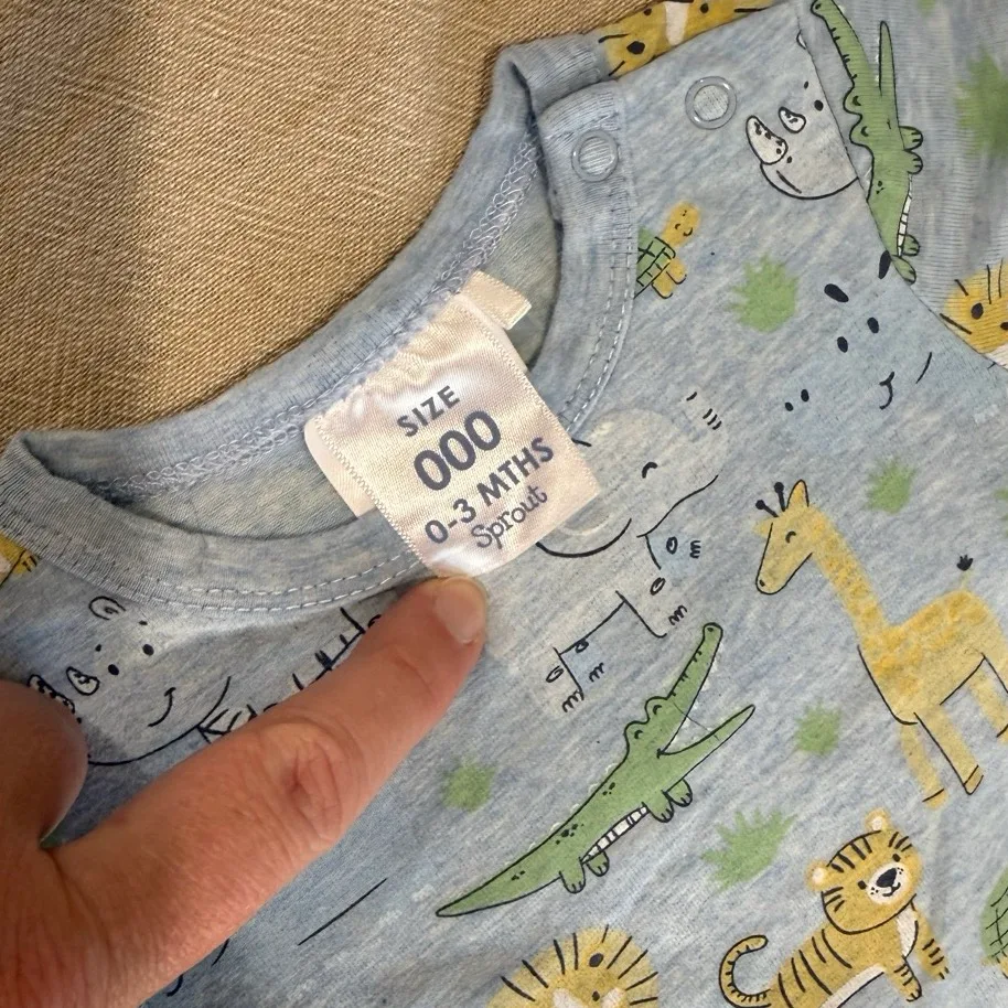 Sprout Baby Jungle Animal Bodysuit (000) — photo 2