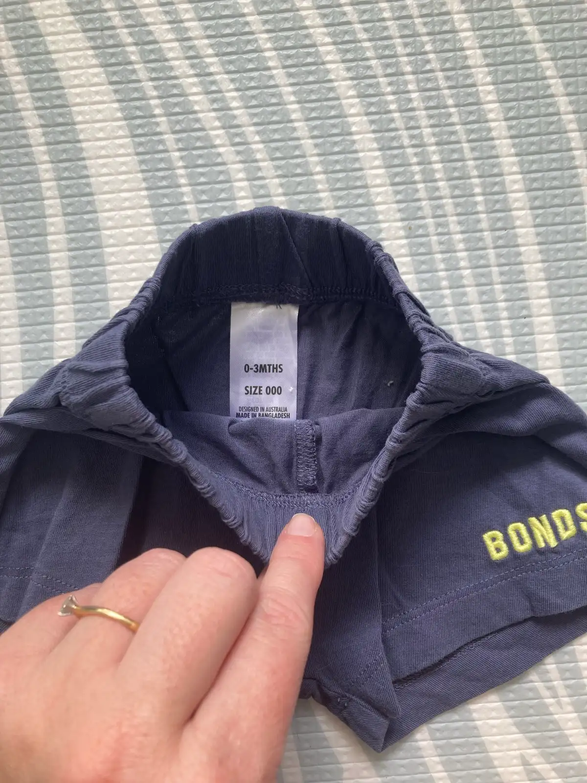 BONDS Baby Navy Shorts (000) – photo 2
