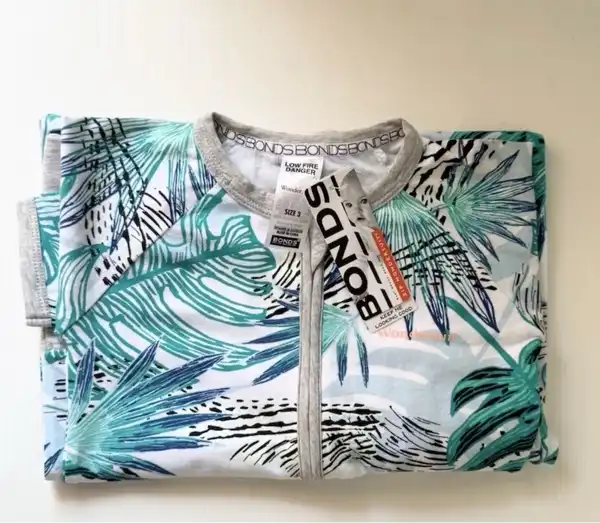 Bonds Baby Tropical Palms Zippy (Size 3)
