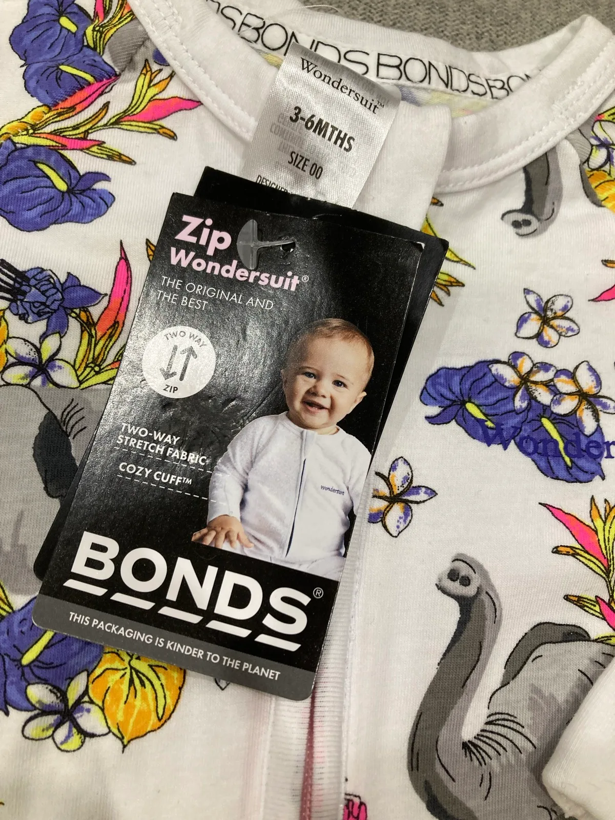 Bonds Baby Floral Elephant Zippy (00) – photo 2
