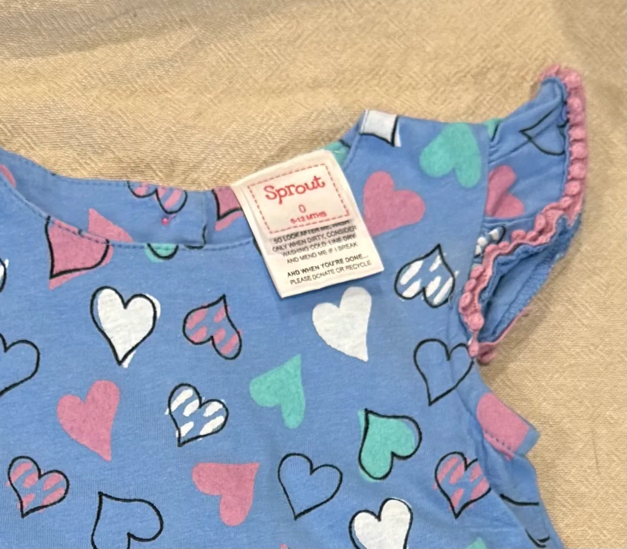 Sprout Baby Blue Heart Dress (0) – photo 2