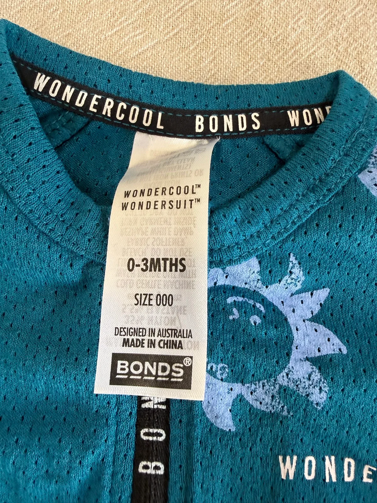 Bonds Baby Long Sleeve Wondercool Romper (000) — photo 2