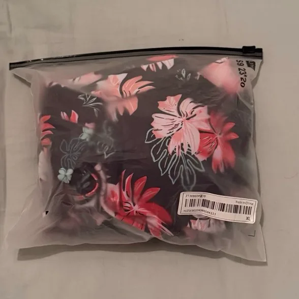 Women’s Black Floral High Waisted Bikini (XL) — photo 5