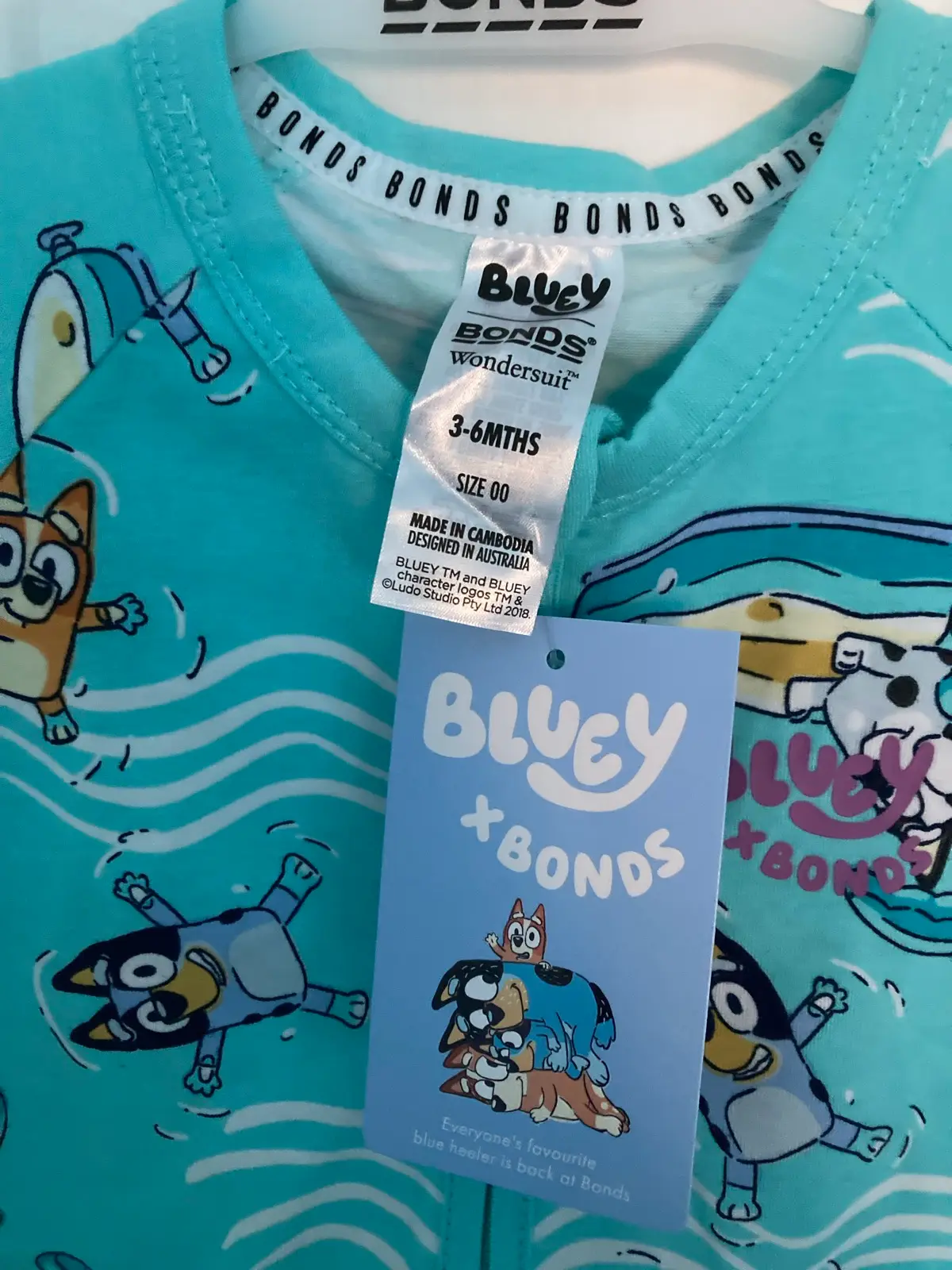 BONDS x Bluey Baby Romper (00) – photo 2