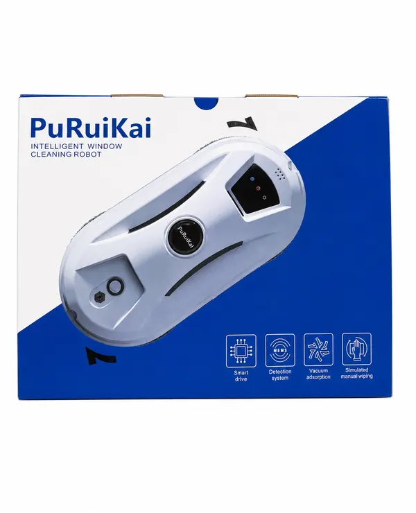 Intelligent Window Cleaning Robot PuRuiKai Cleaner Vacuum Remote Control BNIB