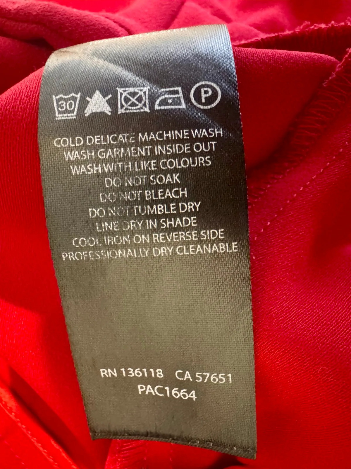 Forever New Women's Red Wide Leg Dress Pants Crepe Zip Size AU 8 Like New – photo 4