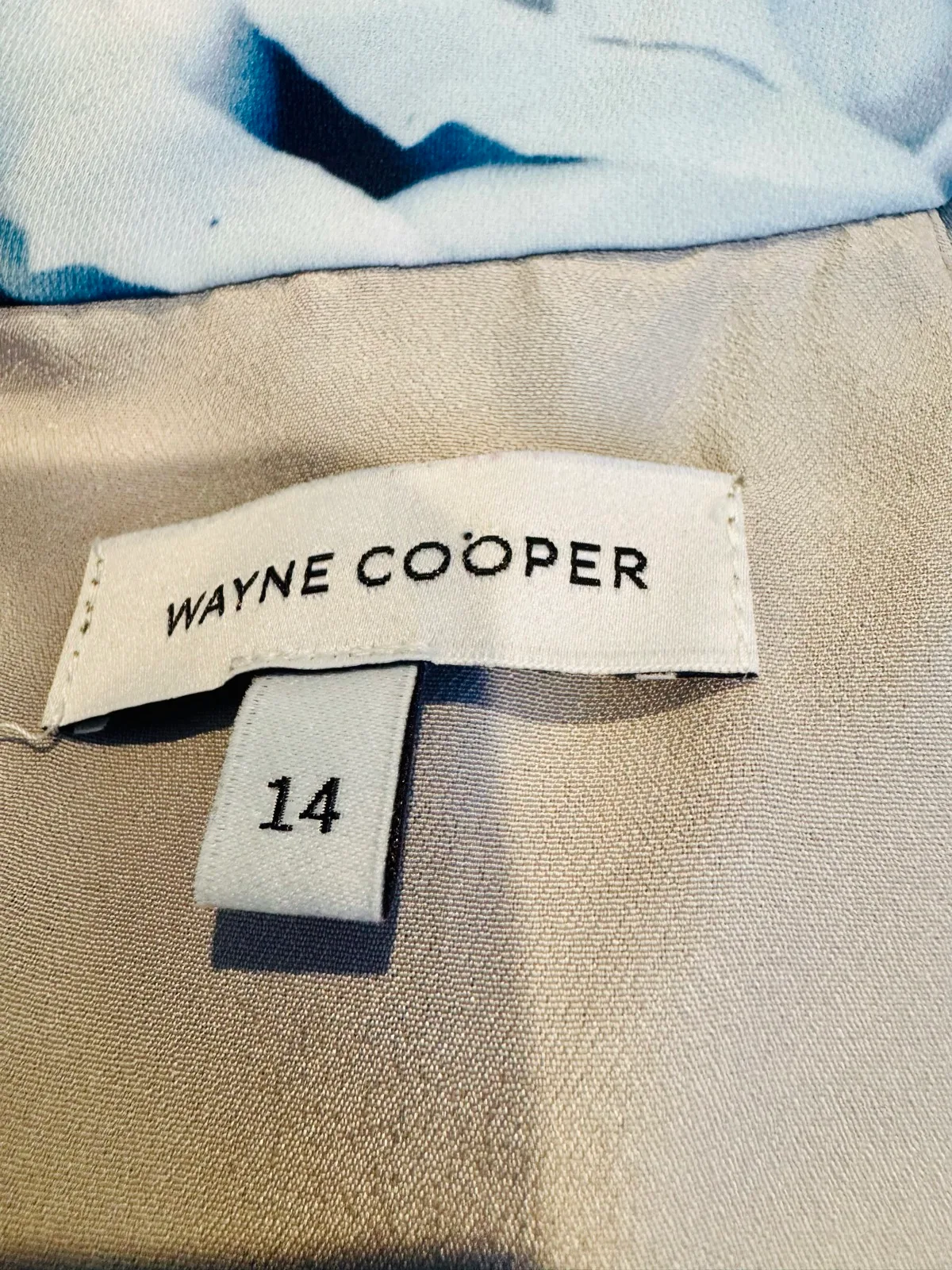 Wayne Cooper Multicolour Floral High Neck Sleeveless Shift Dress Zip Lined 14 — photo 4