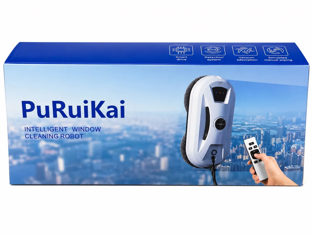 Intelligent Window Cleaning Robot PuRuiKai Cleaner Vacuum Remote Control BNIB — photo 2