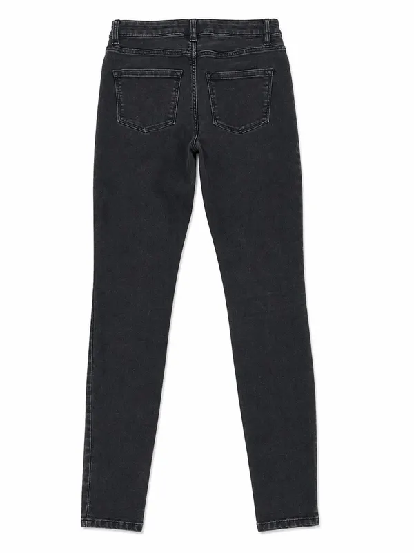 Jay Jays Jessie High Rise Ankle Skinny Jeans Black Distressed Size 8