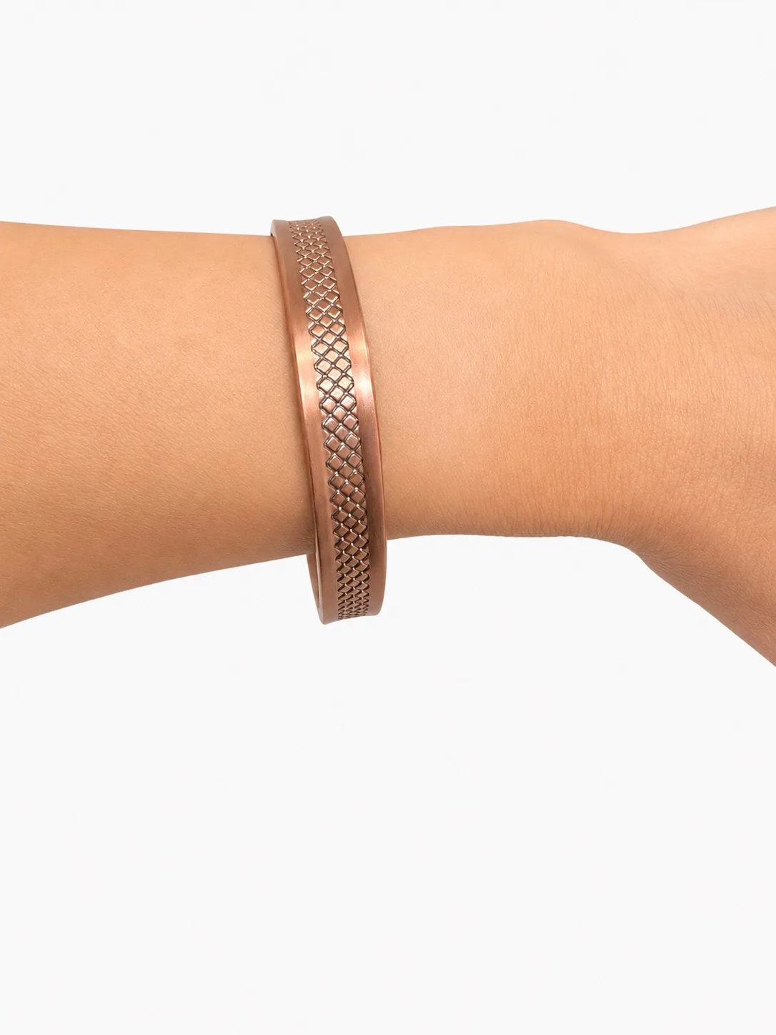 Brass Copper Bangle Open Cuff Magnetic Health Therapy Adjustable Men Women — photo 3