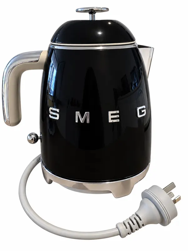 SMEG Mini 50's Retro 0.8L Black Electric Kettle Auto Shut Off Great condition