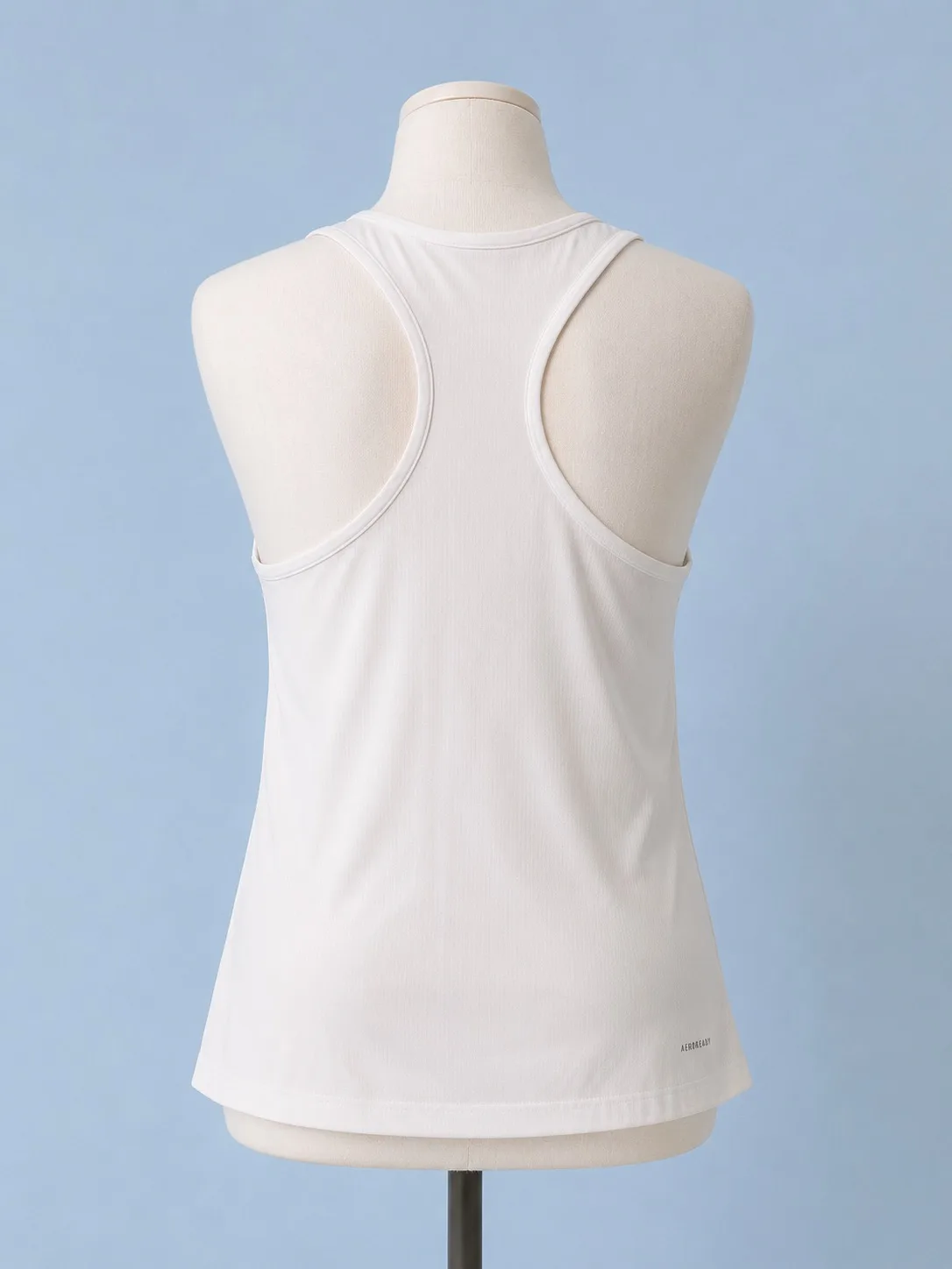adidas AEROREADY Womens White Racerback Training Tank Top Size M Activewear Gym — photo 2
