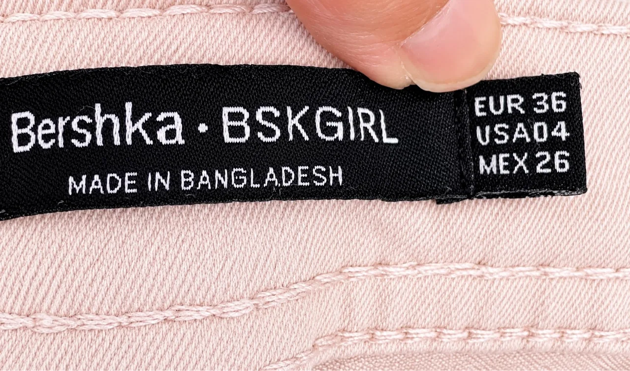 Bershka BSKGIRL Women's Girl's Low Rise Skinny Jeans Pink Light Wash EUR 36 AU 6 – photo 6