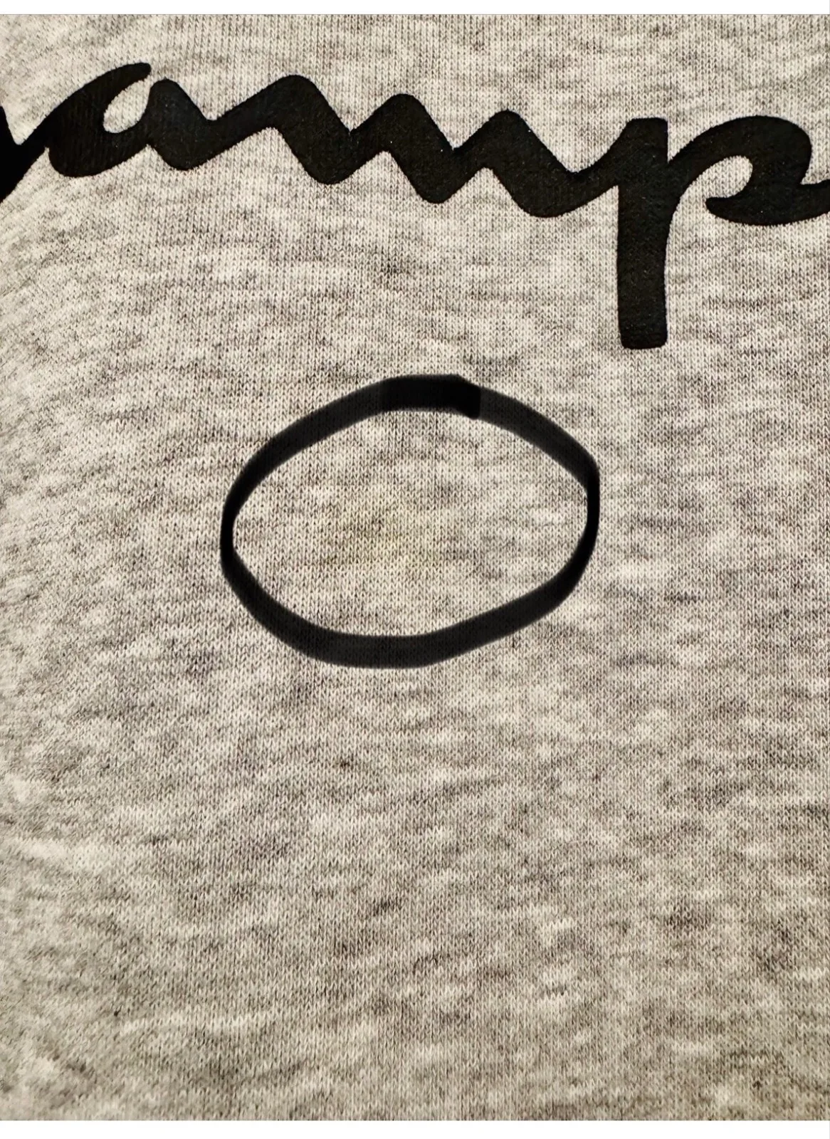 Champion Mens Grey Crewneck Sweatshirt Jumper Logo Pullover Size S Streetwear — photo 3