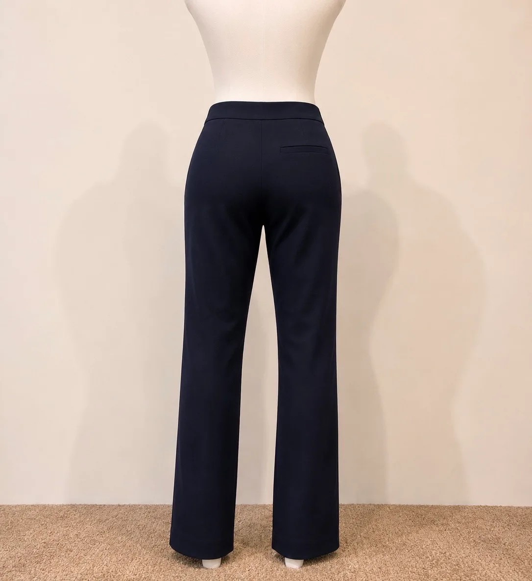 ZARA Women's Dark Blue Navy Dress Pants Straight Leg Flat Front EUR 36 AU 10 — photo 2