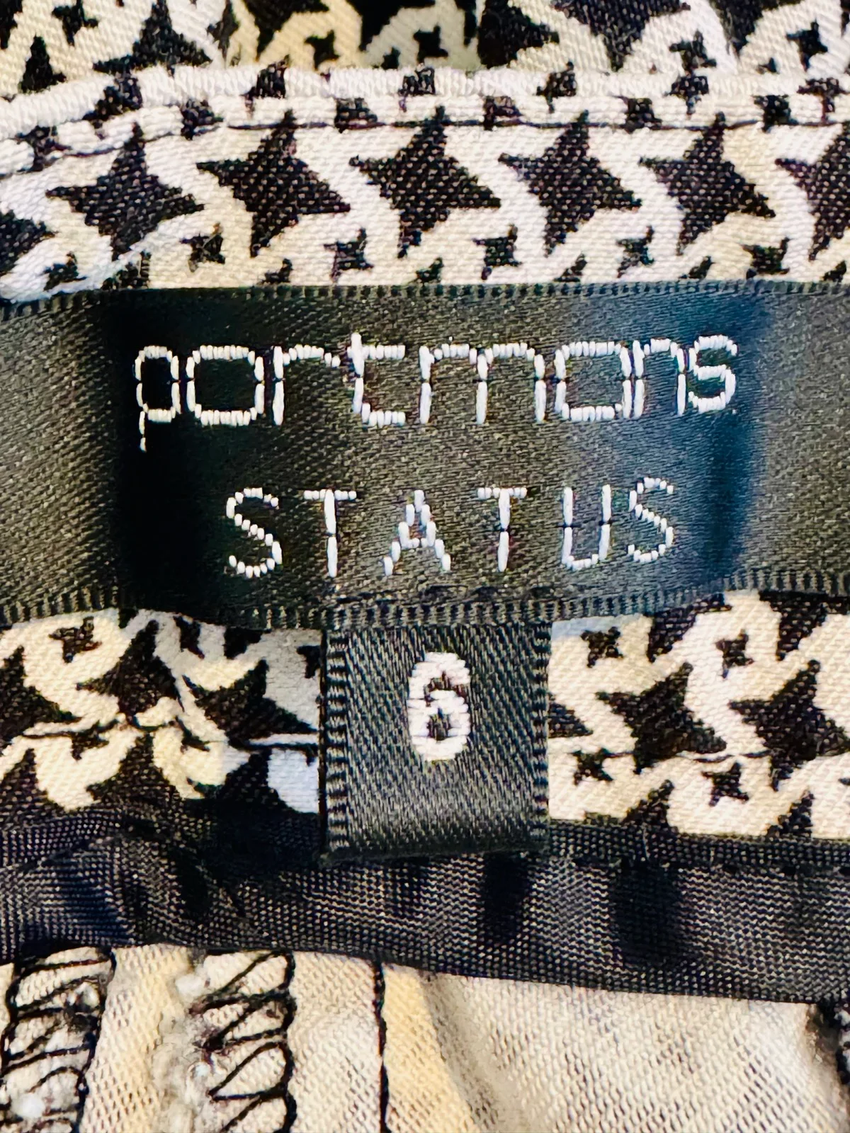 Portmans Status Women's Black White Houndstooth Slim Dress Pants Size AU 6 – photo 3