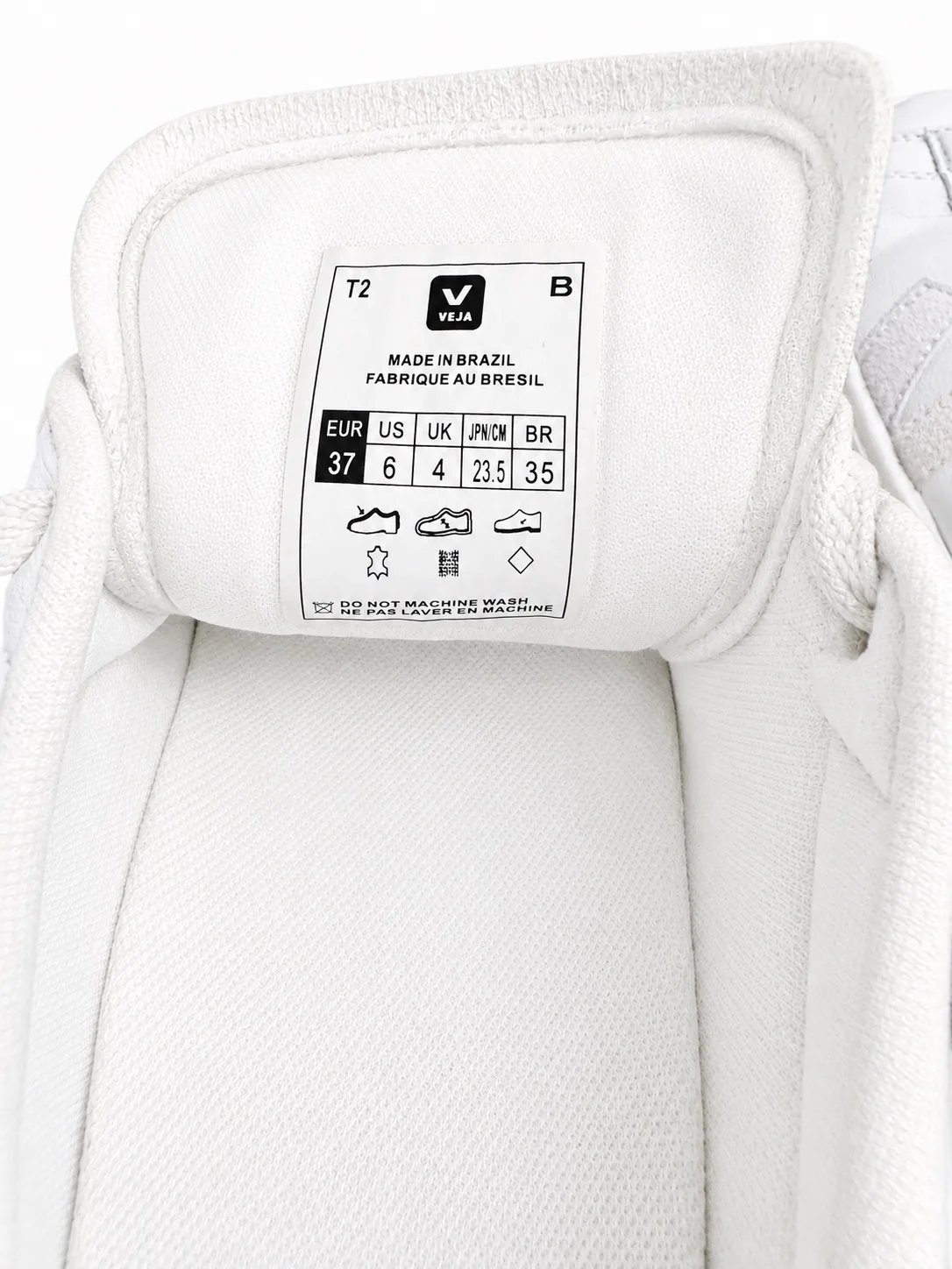 VEJA Campo Women's Sneakers Extra White Leather Lace Up EUR37 US6 As New RRP$230 — photo 5