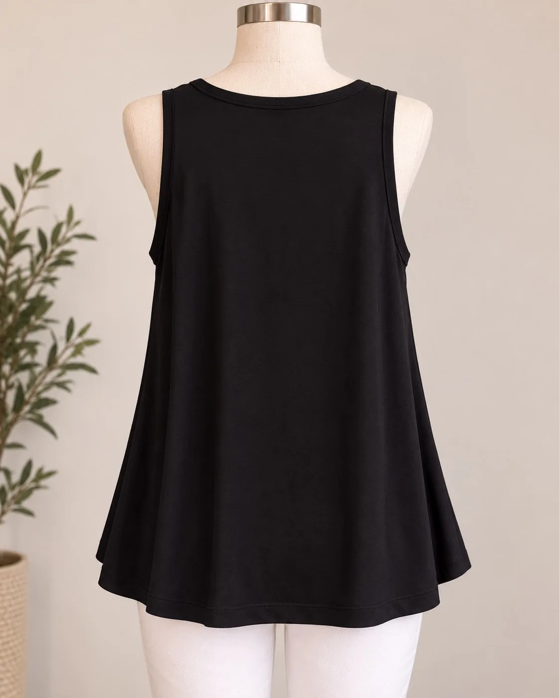 Authentic Josh Goot Women's Black 100% Silk Floral Scoop Neck Tank Top Size XS – photo 2